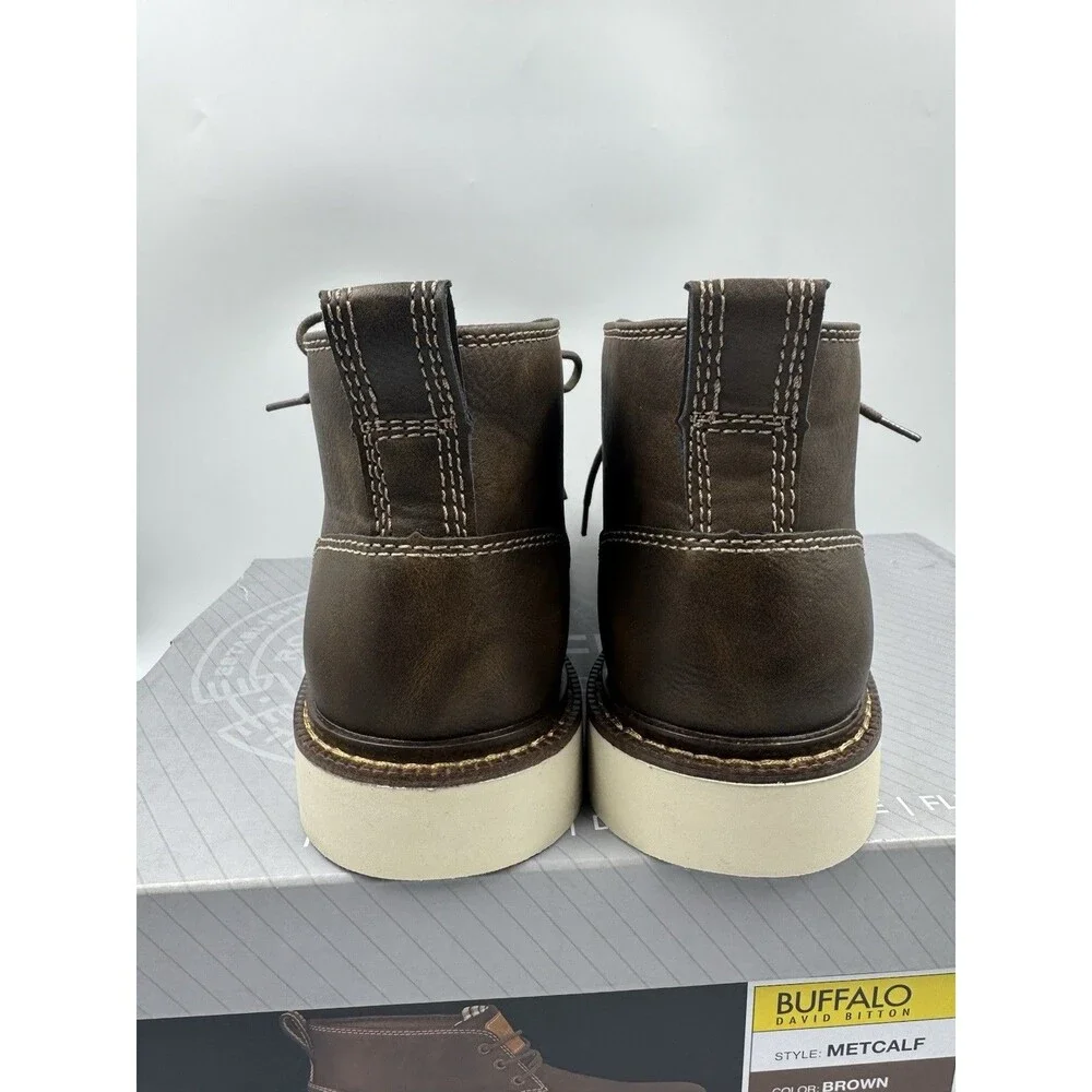 Buffalo Men's Chukka Boots Metcalf Brown Lace Up Boot Size 8